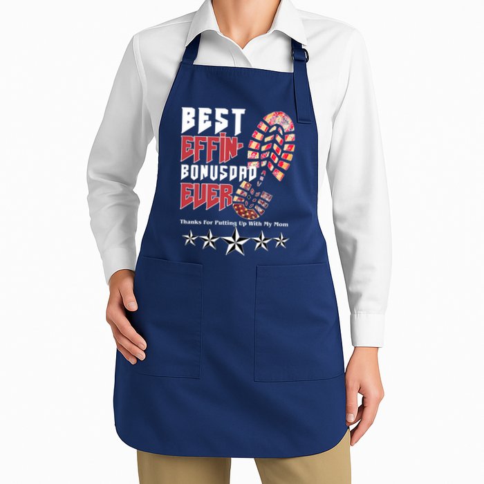 Best Effin Bonus Dad Ever Thanks For Putting With My Mom Apron