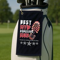 Best Effin Bonus Dad Ever Thanks For Putting With My Mom Golf Towel