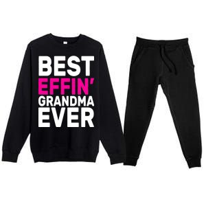 Best Effin Grandma Ever Premium Crewneck Sweatsuit Set