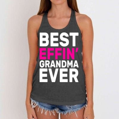 Best Effin Grandma Ever Women's Knotted Racerback Tank