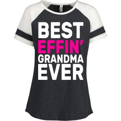 Best Effin Grandma Ever Enza Ladies Jersey Colorblock Tee