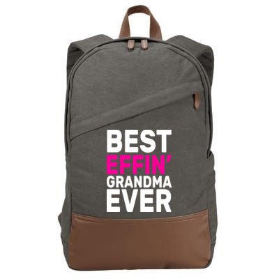 Best Effin Grandma Ever Cotton Canvas Backpack