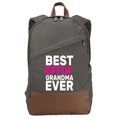 Best Effin Grandma Ever Cotton Canvas Backpack