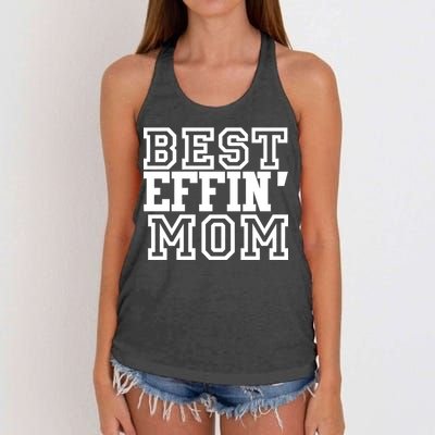 Best Effin Mom Women's Knotted Racerback Tank