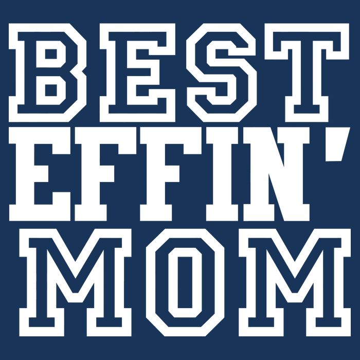 Best Effin Mom 7 Panel Mesh Trucker Snapback Hat