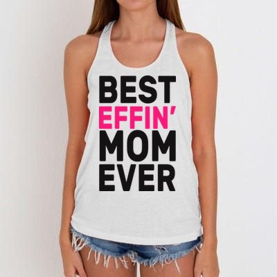 Best Effin Mom Ever Women's Knotted Racerback Tank