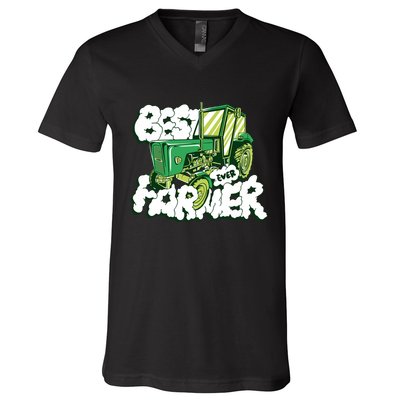 Best Farmer Ever V-Neck T-Shirt