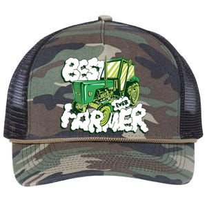 Best Farmer Ever Retro Rope Trucker Hat Cap