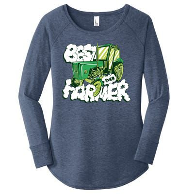 Best Farmer Ever Women's Perfect Tri Tunic Long Sleeve Shirt