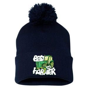 Best Farmer Ever Pom Pom 12in Knit Beanie