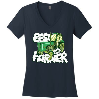 Best Farmer Ever Women's V-Neck T-Shirt