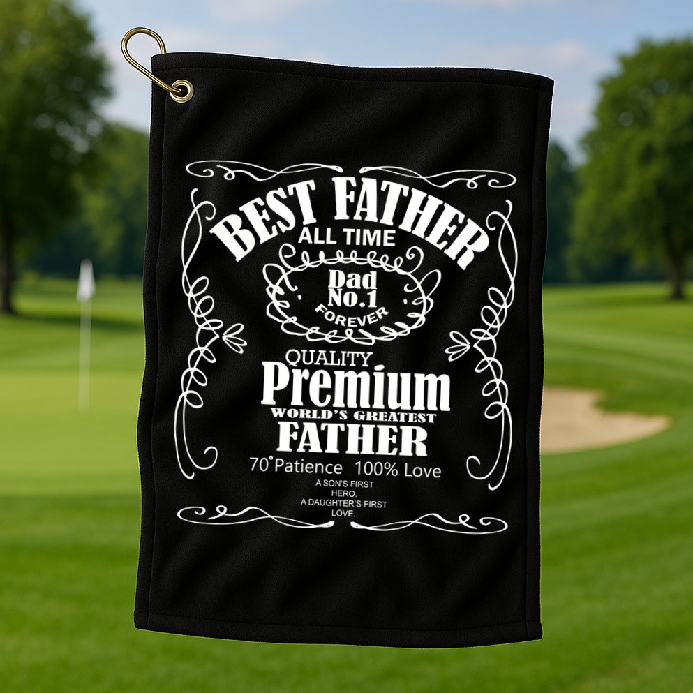 Best Father Off All Time Golf Towel