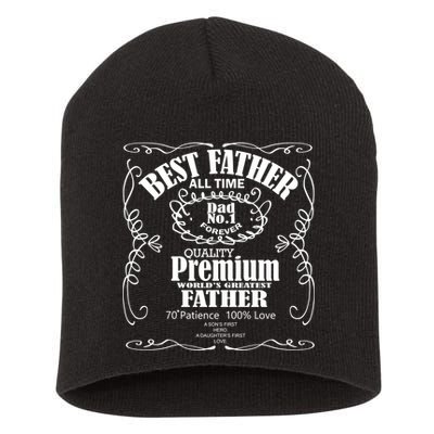 Best Father Off All Time Short Acrylic Beanie