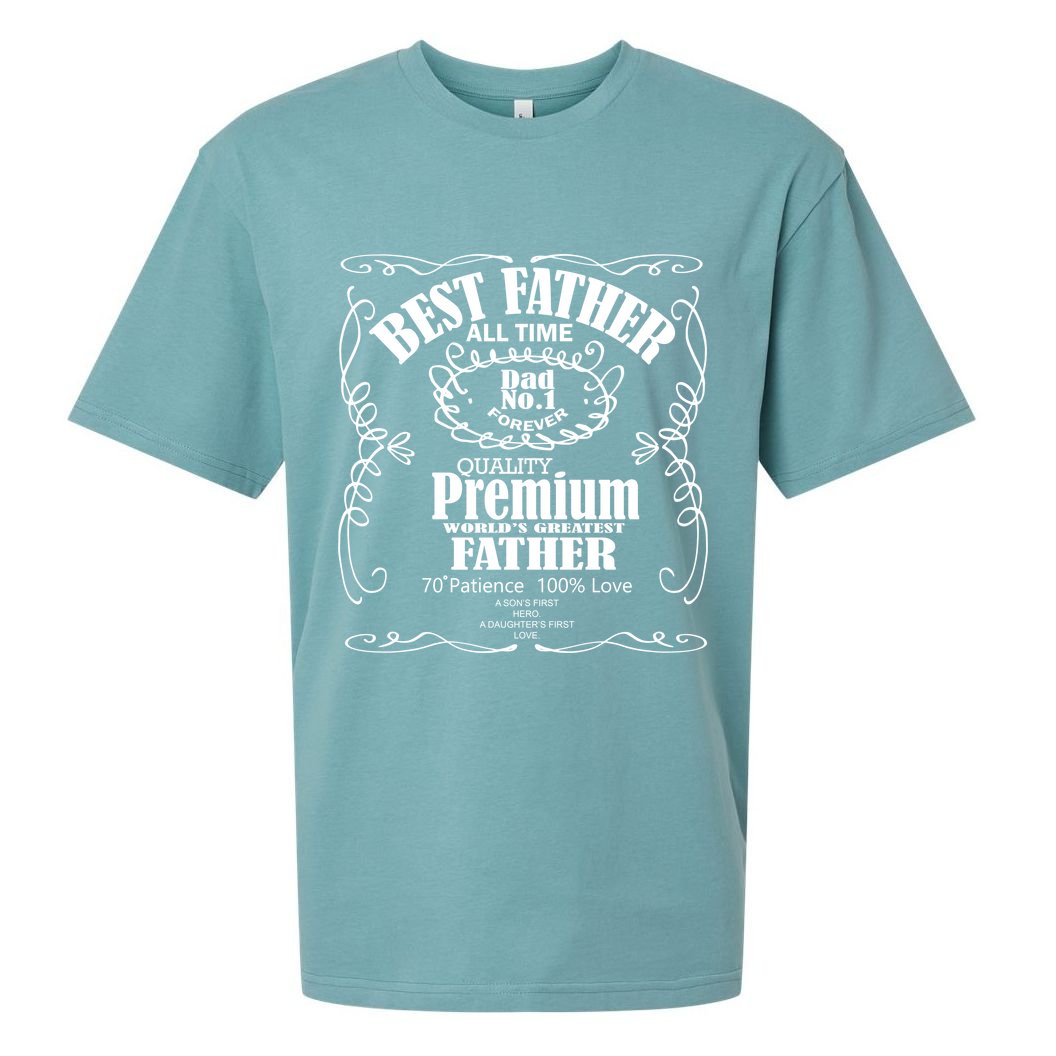 Best Father Off All Time Sueded Cloud Jersey T-Shirt