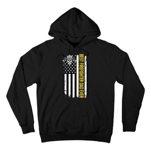 Best Firefighter Dad Ever Flag Hoodie