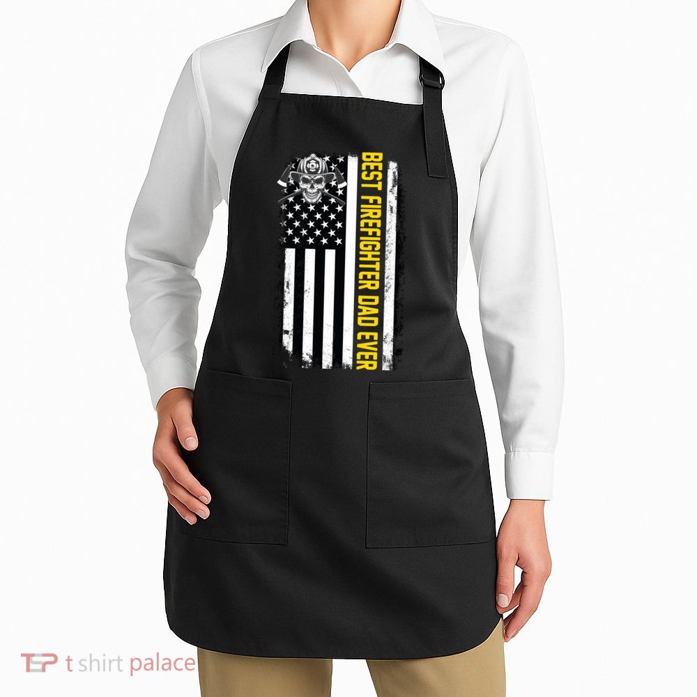 Best Firefighter Dad Ever Flag Apron