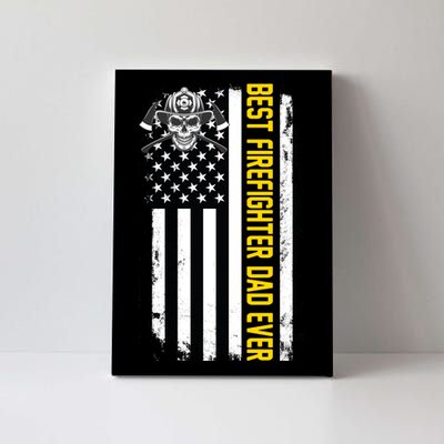 Best Firefighter Dad Ever Flag Canvas