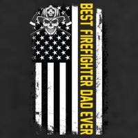 Best Firefighter Dad Ever Flag Adult Drive Performance Visor