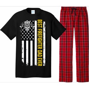 Best Firefighter Dad Ever Flag Pajama Set