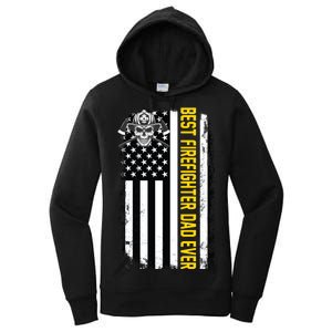 Best Firefighter Dad Ever Flag Women's Pullover Hoodie