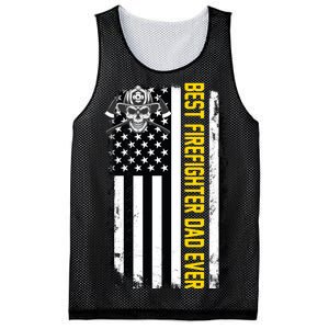 Best Firefighter Dad Ever Flag Mesh Reversible Basketball Jersey Tank