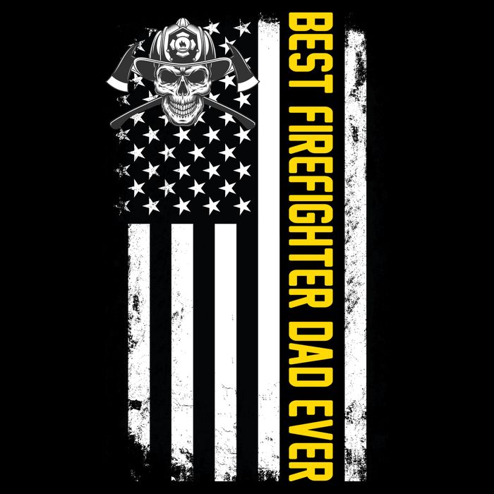 Best Firefighter Dad Ever Flag Youth Performance Sprint T-Shirt