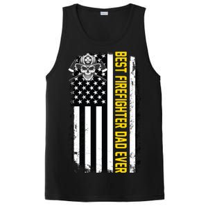 Best Firefighter Dad Ever Flag PosiCharge Competitor Tank