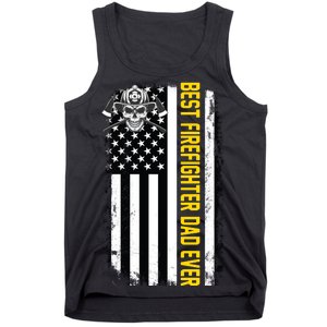 Best Firefighter Dad Ever Flag Tank Top