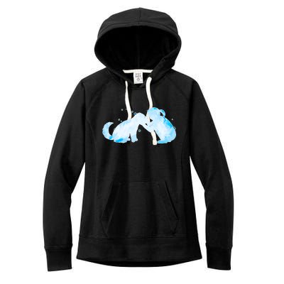 Best Friends Child With Dog Women's Fleece Hoodie