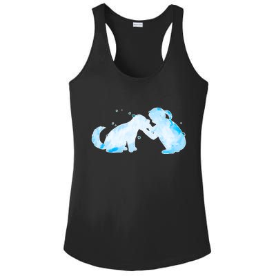 Best Friends Child With Dog Ladies PosiCharge Competitor Racerback Tank