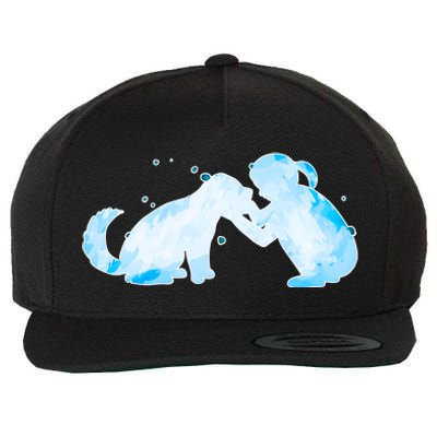 Best Friends Child With Dog Wool Snapback Cap