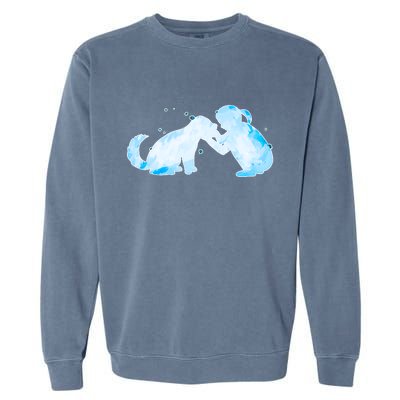 Best Friends Child With Dog Garment-Dyed Sweatshirt