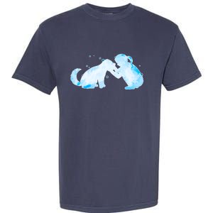 Best Friends Child With Dog Garment-Dyed Heavyweight T-Shirt