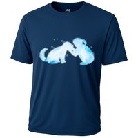 Best Friends Child With Dog Cooling Performance Crew T-Shirt