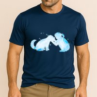 Best Friends Child With Dog Cooling Performance Crew T-Shirt