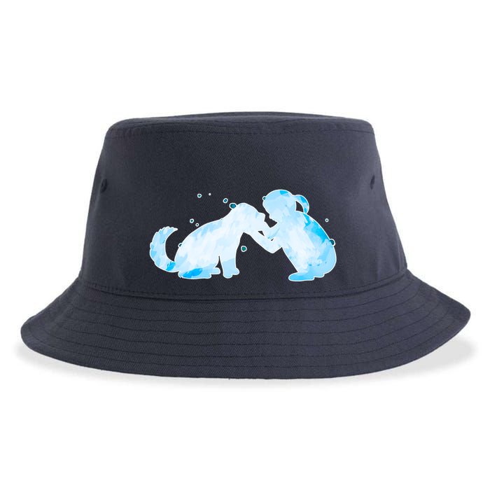 Best Friends Child With Dog Sustainable Bucket Hat