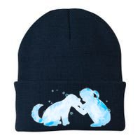 Best Friends Child With Dog Knit Cap Winter Beanie