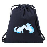 Best Friends Child With Dog Drawstring Bag