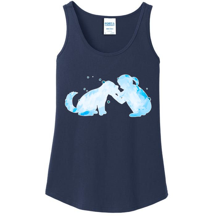 Best Friends Child With Dog Ladies Essential Tank