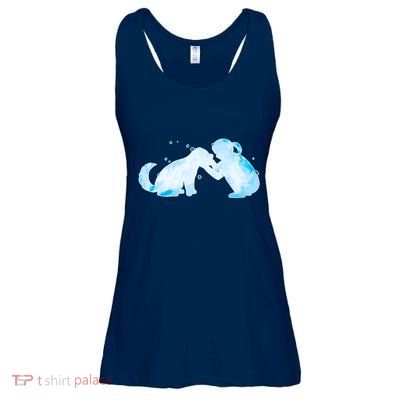 Best Friends Child With Dog Ladies Essential Flowy Tank