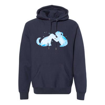 Best Friends Child With Dog Premium Hoodie