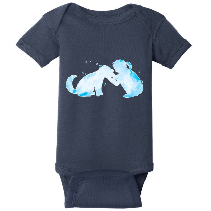 Best Friends Child With Dog Baby Bodysuit