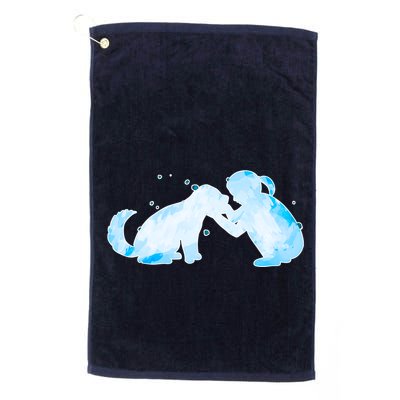 Best Friends Child With Dog Golf Towel