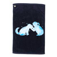 Best Friends Child With Dog Platinum Collection Golf Towel