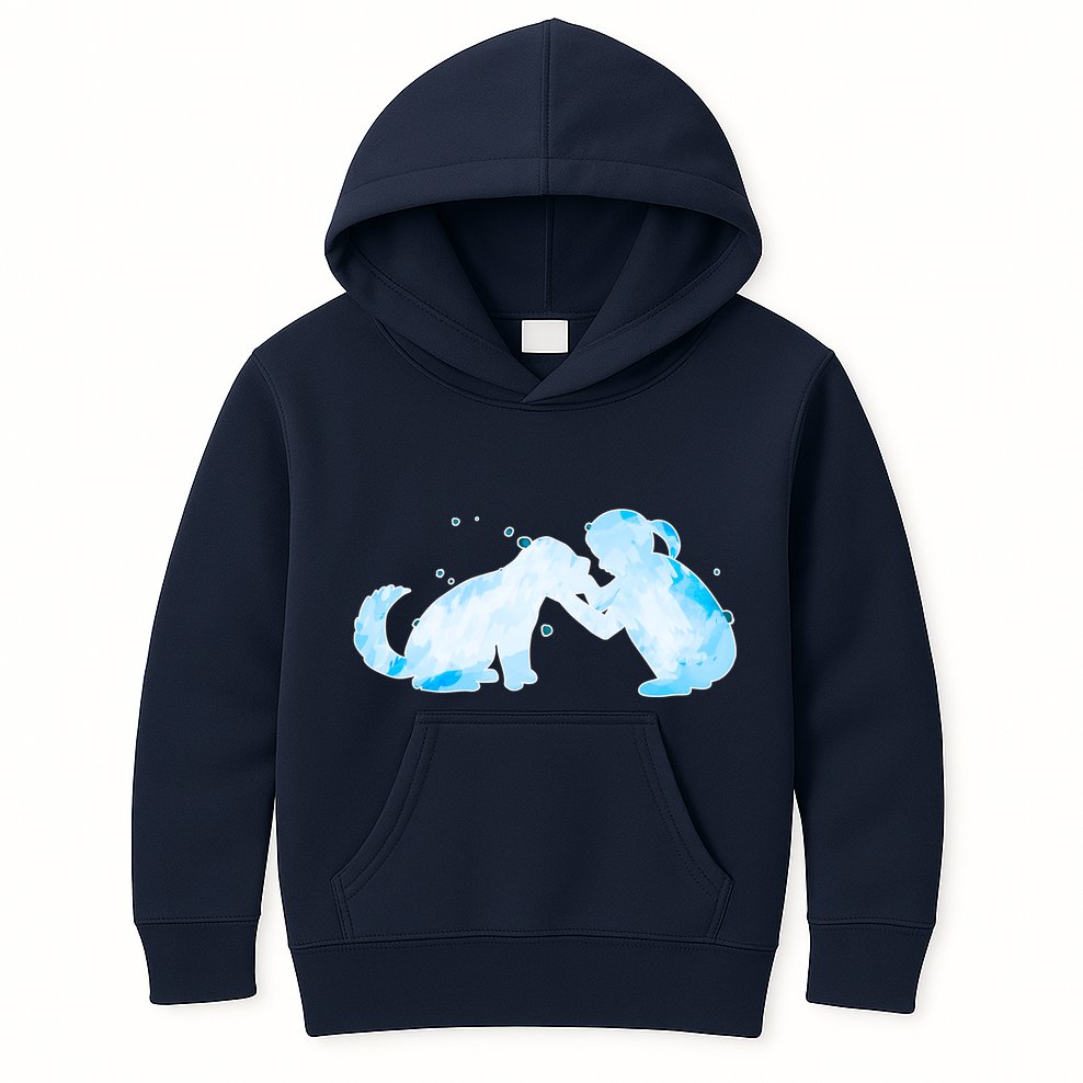 Best Friends Child With Dog Kids Hoodie