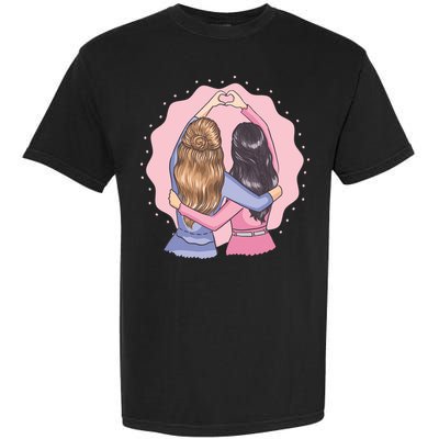 Best Friends Heart Garment-Dyed Heavyweight T-Shirt