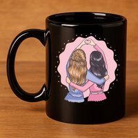 Best Friends Heart 11oz C Handle Ceramic Mug