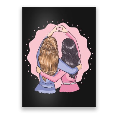 Best Friends Heart Poster