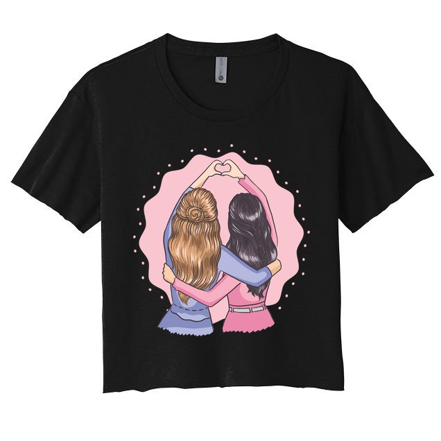 Best Friends Heart Crop Top
