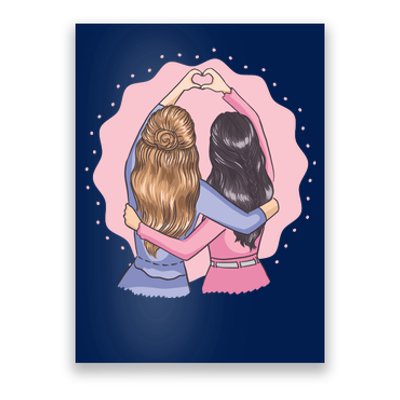 Best Friends Heart Poster